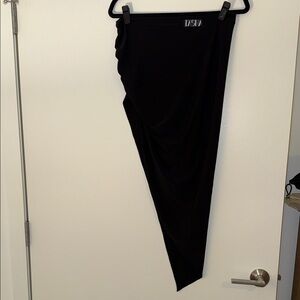 Black Asymmetrical Skirt Latin
